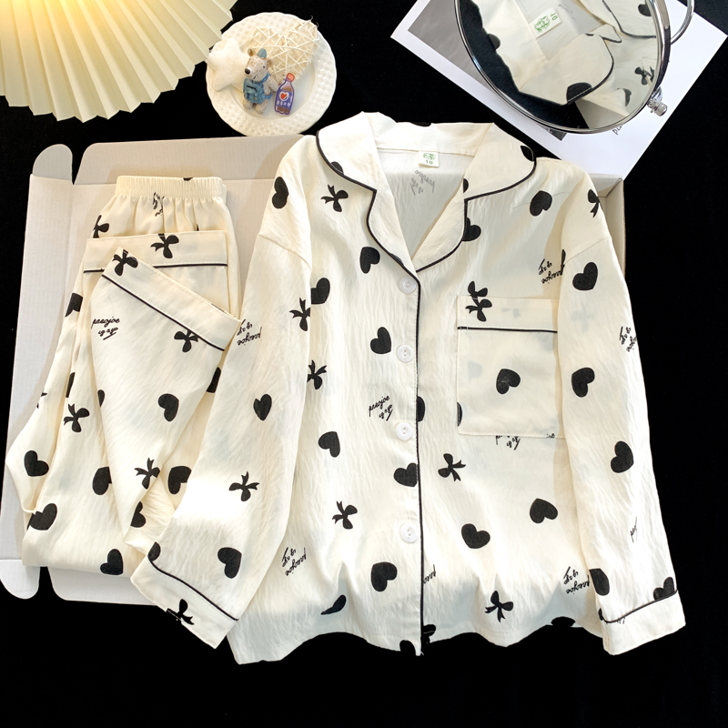 女童睡衣春秋款云朵棉长袖儿童女孩洋气中大童家居服秋季2025新款