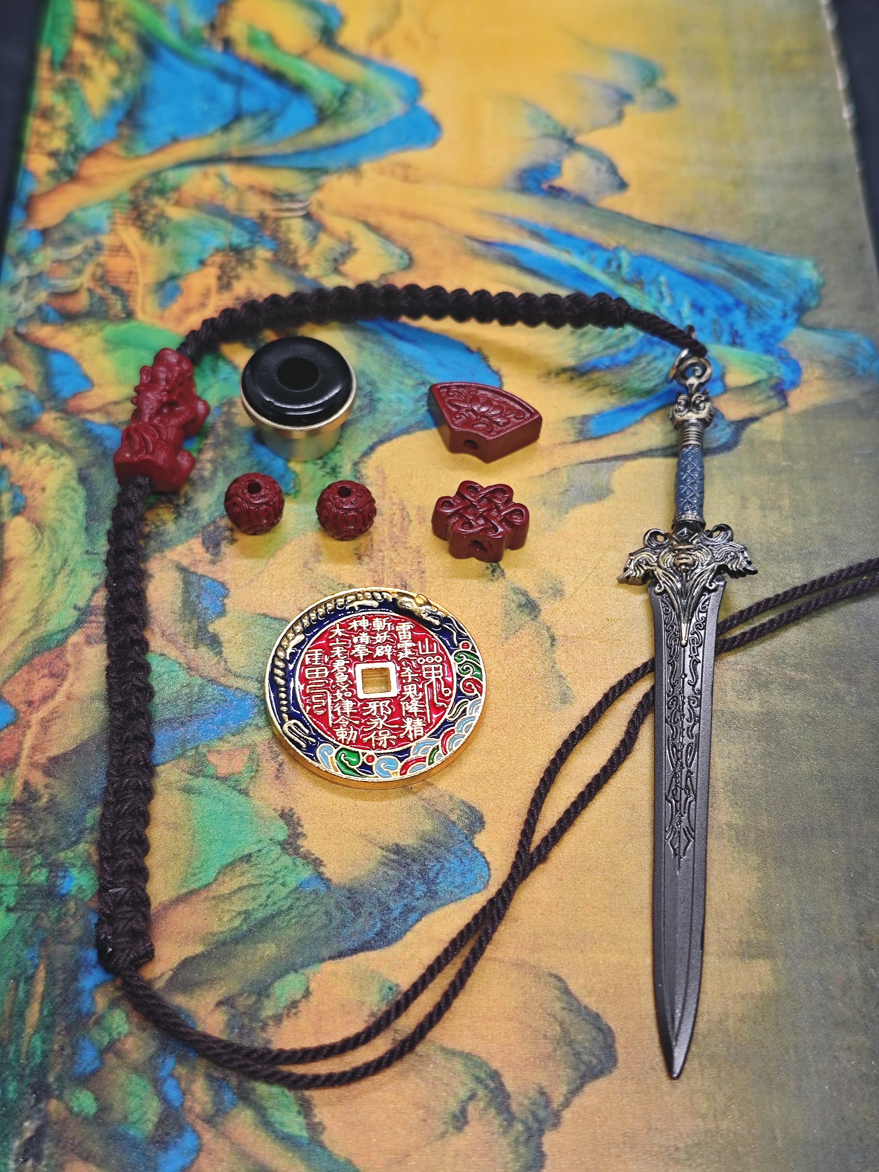 养剑葫芦镶口配件DIY三鬼花币封神演义系列送男女朋友纯手工工具