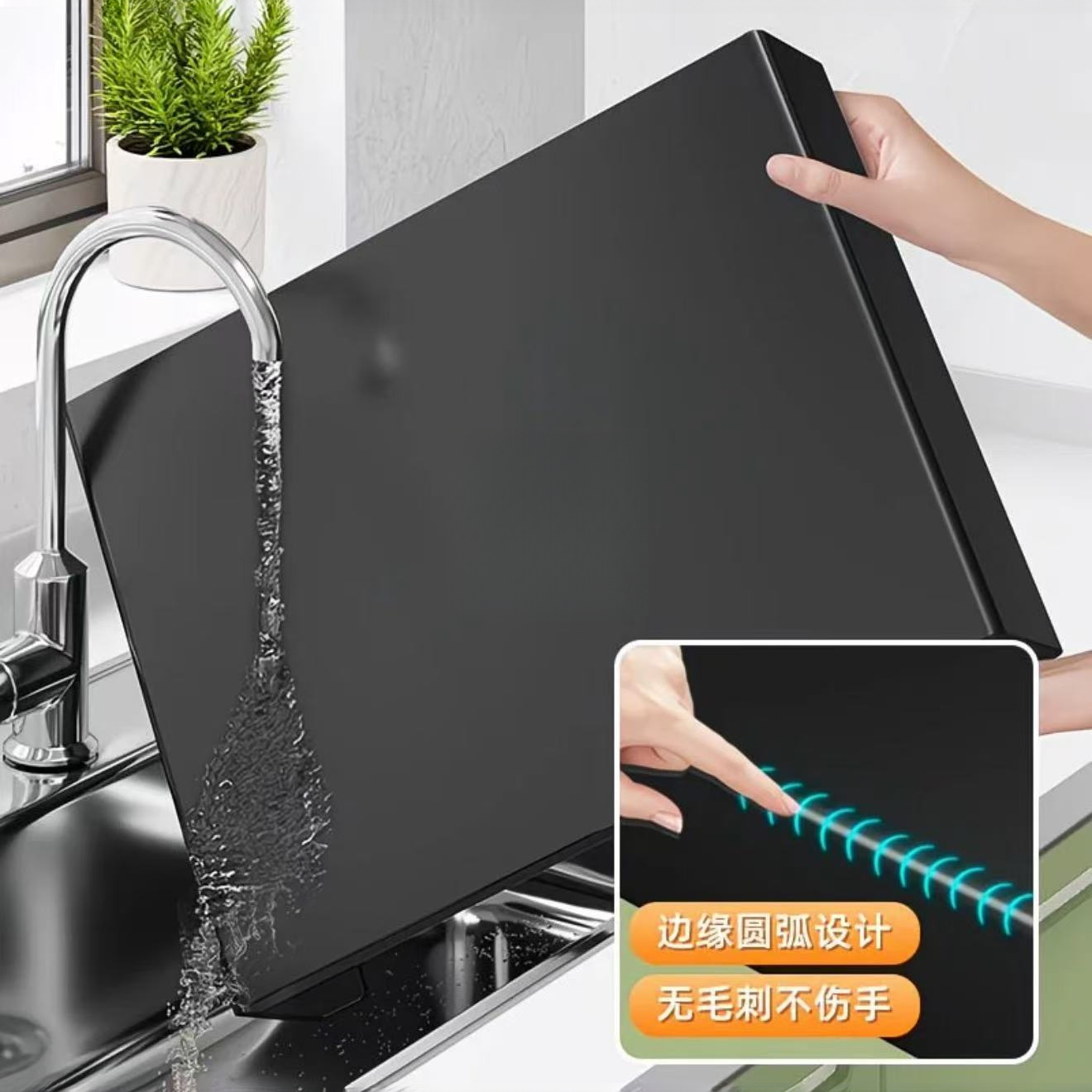黑色烤漆双灶盖板燃气灶微波炉适用北欧风碳钢角架