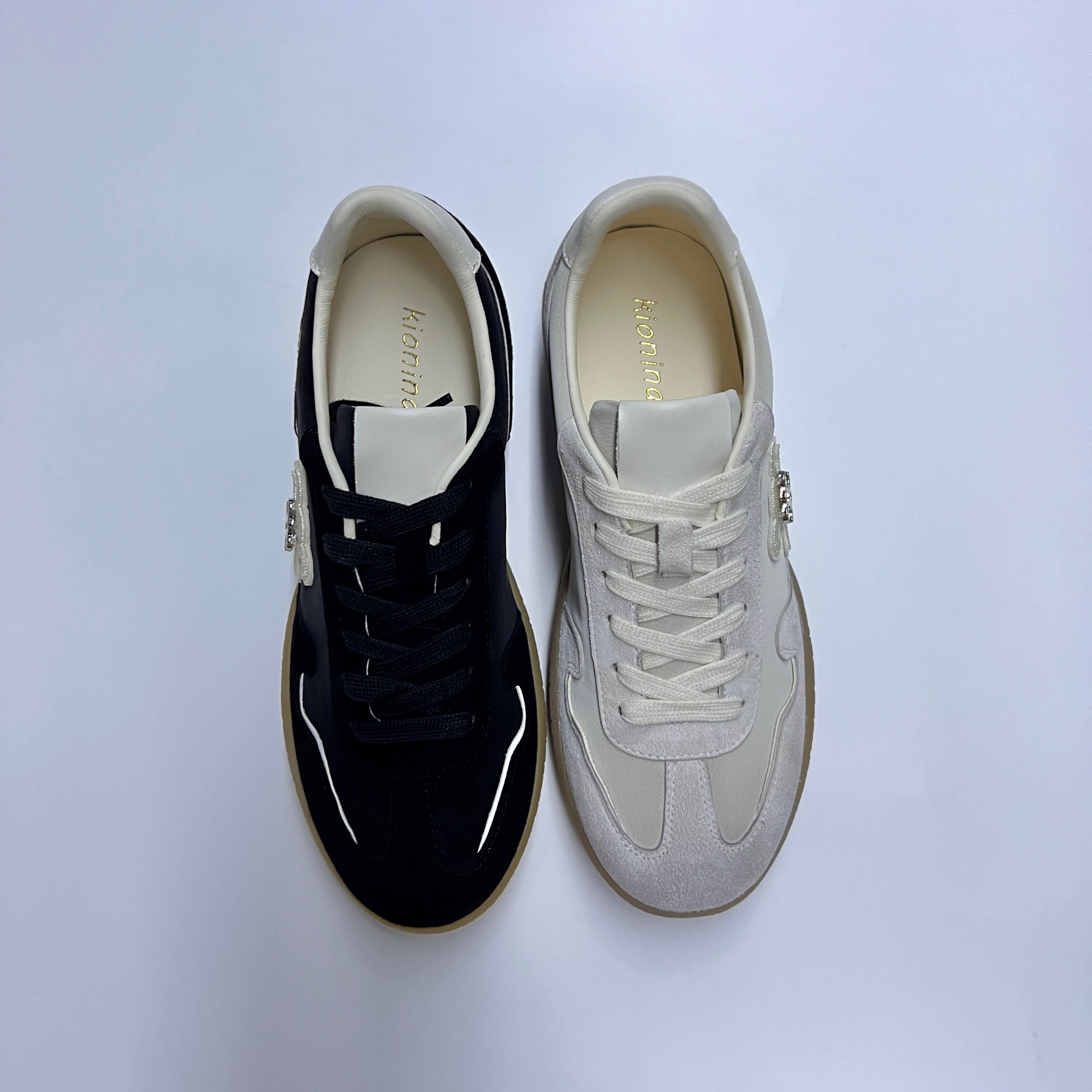 【聚新汇】2539秋冬时尚百搭真皮系带英伦复古内增高德训鞋