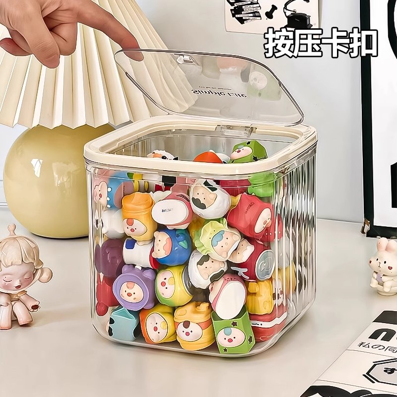 儿童发饰收纳盒桌面收纳发卡发夹女孩皮筋整理头绳发圈透明首饰盒