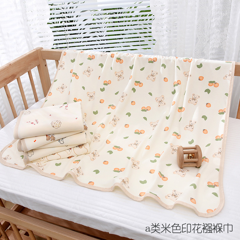 精梳棉色底包边新生儿包单纯棉婴儿包巾包单产房初生宝宝襁褓裹布