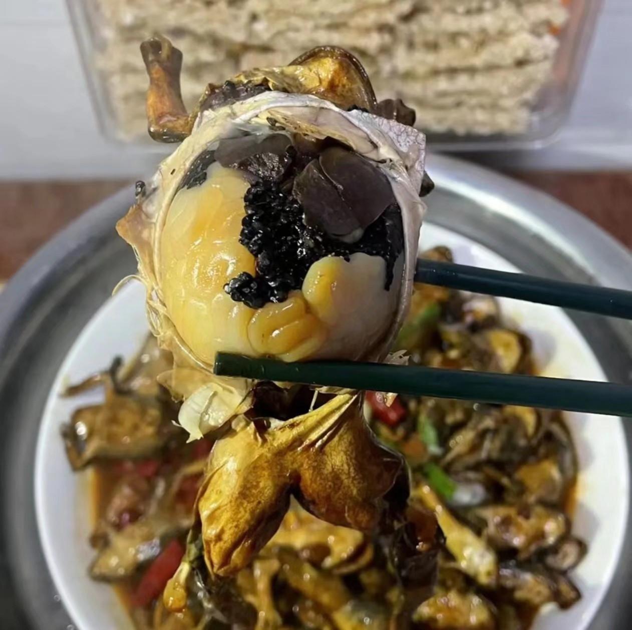 东北特产蛤蟆大母豹满籽满油东北山珍河鱼鲜每份1斤