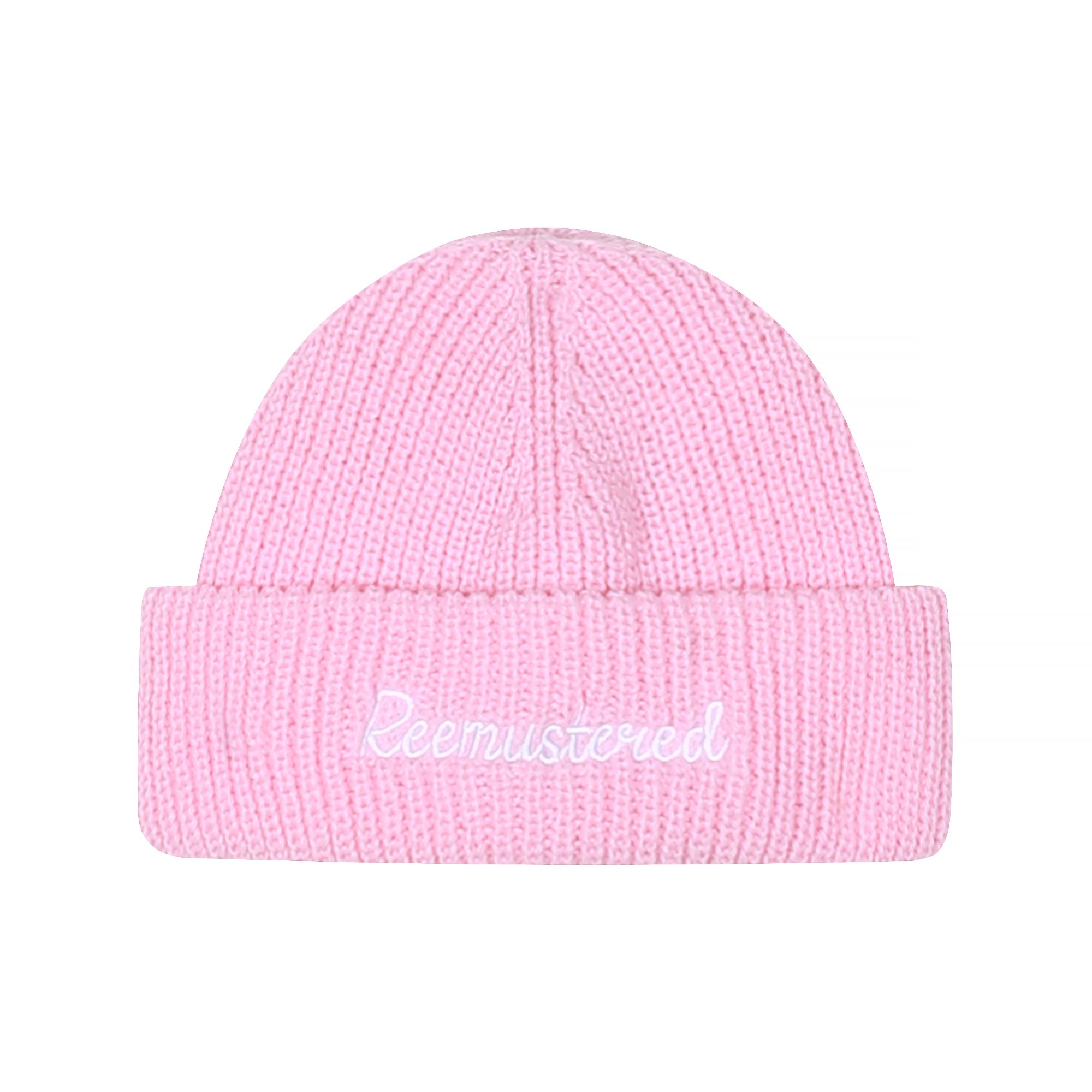 Reemustered Logo Beanie 刺绣草写LOGO保暖针织冷帽