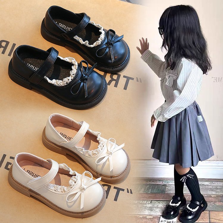 女童公主鞋2025新款儿童鞋子女孩公主鞋乐福鞋洋气女宝单鞋皮鞋