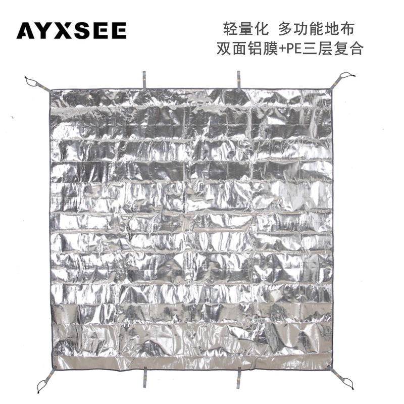 铝箔野餐垫加厚帐篷防潮垫地布双面铝膜沙滩露营便携地席