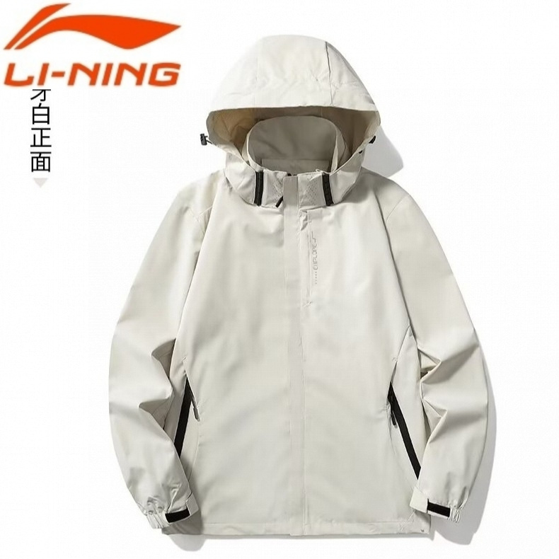 李宁联名EAMI冲锋衣男女三合一可拆卸户外春秋季登山服春秋季防水