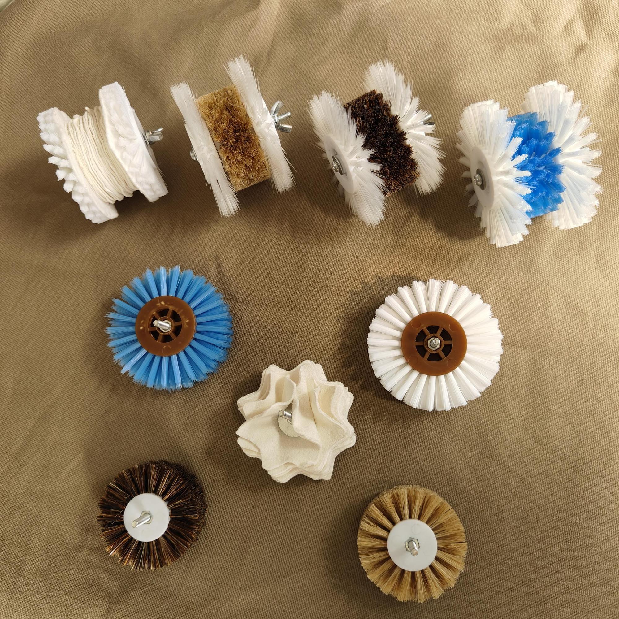 批发底部轮刷头底部轮刷金刚固定器文玩电动刷支架底座刷串平台底