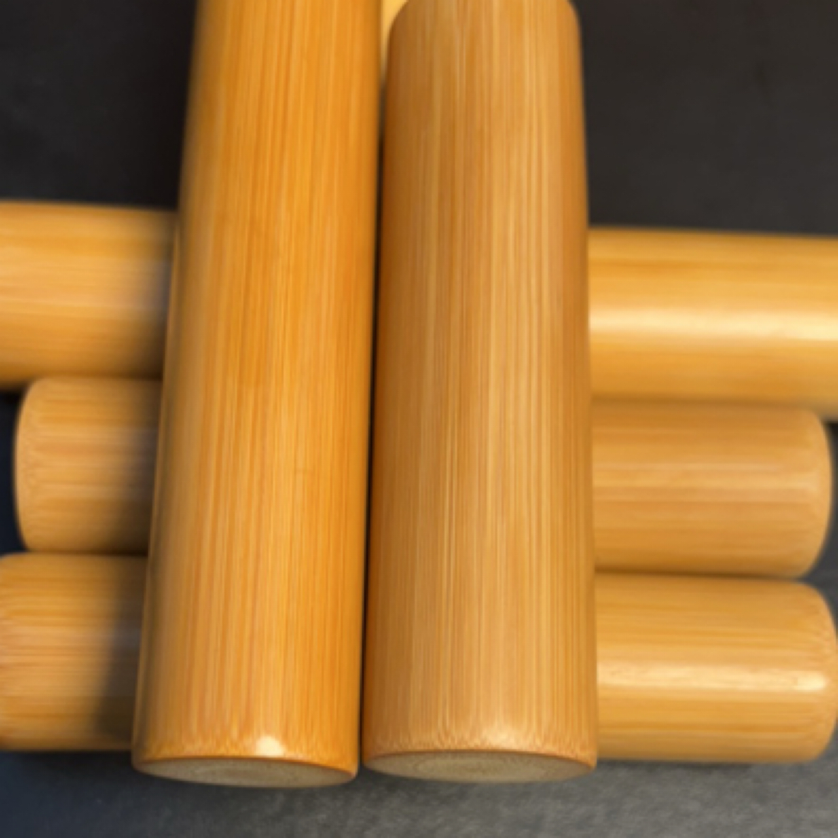 实心玉竹文玩手把件