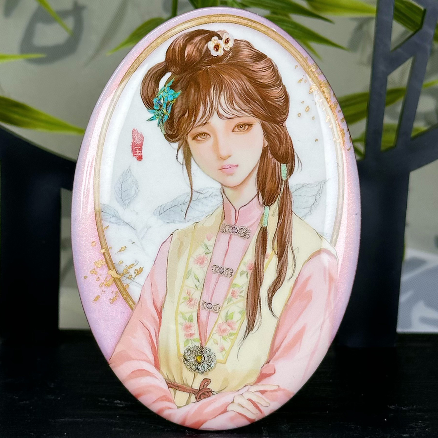 【种葱日记】红楼梦-林黛玉-卷底春心同人谷子周边吧唧卷轴冰箱贴