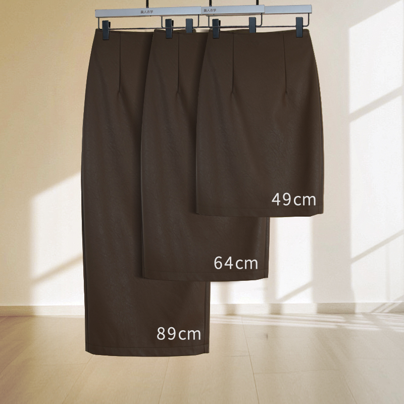 皮裙半身裙高端大气上档次2025秋冬新款裙高腰包臀裙半身皮裙长裙