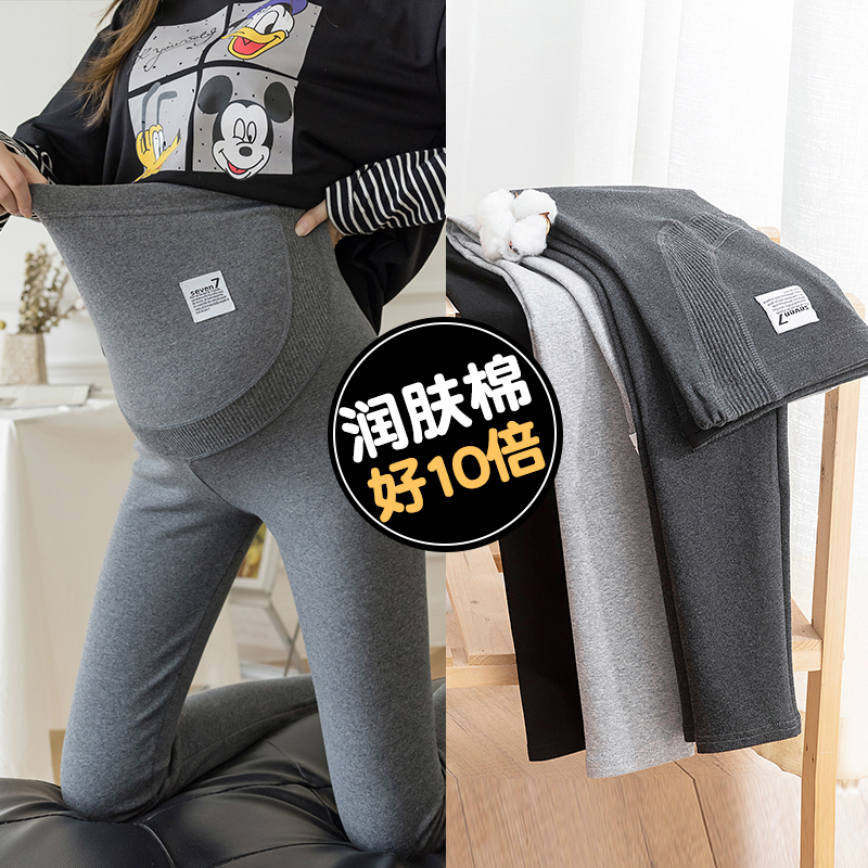 孕妇裤早秋薄款打底冬季加绒外穿时尚棉打底裤秋冬加厚弹力保暖裤
