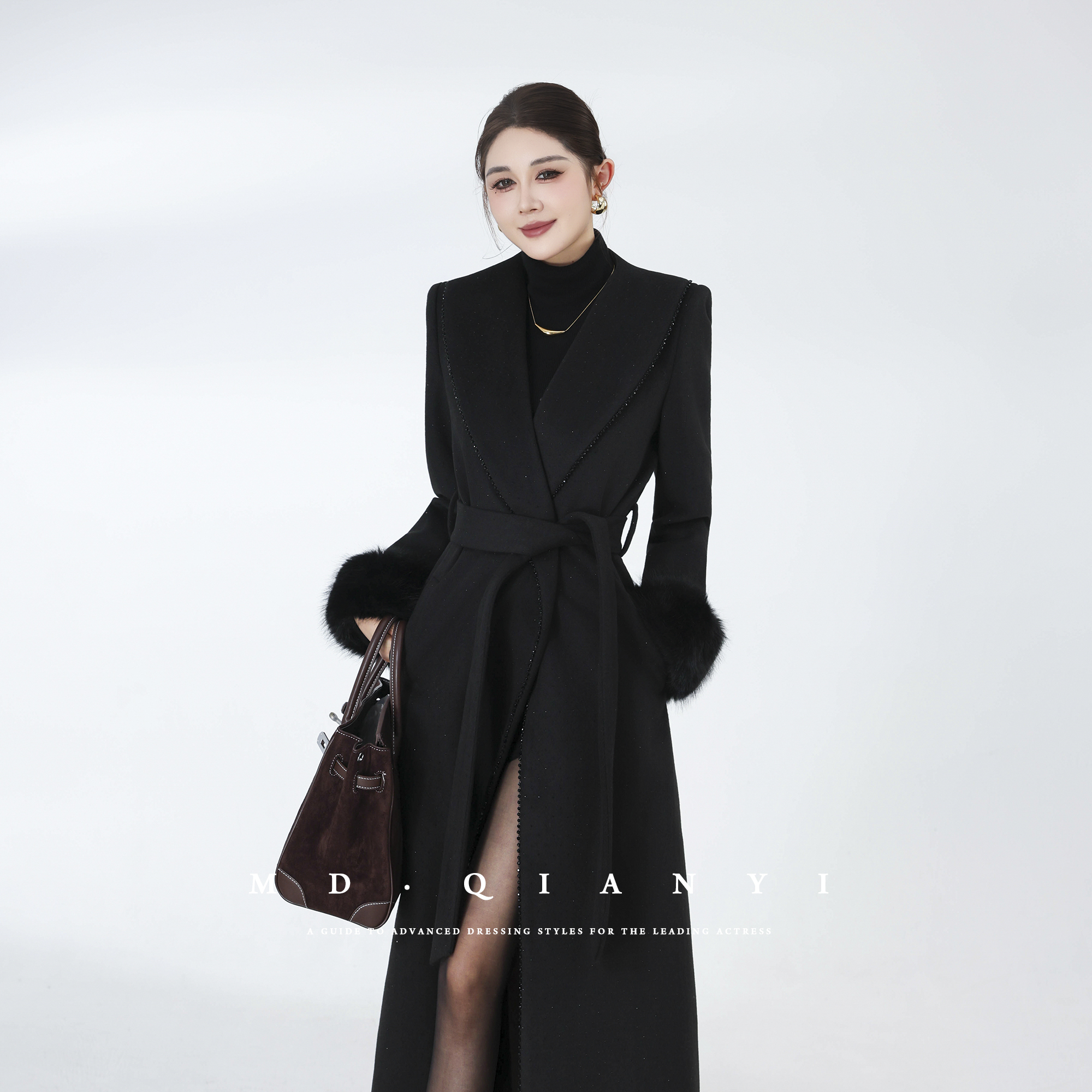 MD定制·杨千亿【风范自成】2025冬季羊毛毛呢外套时尚休闲气质百搭