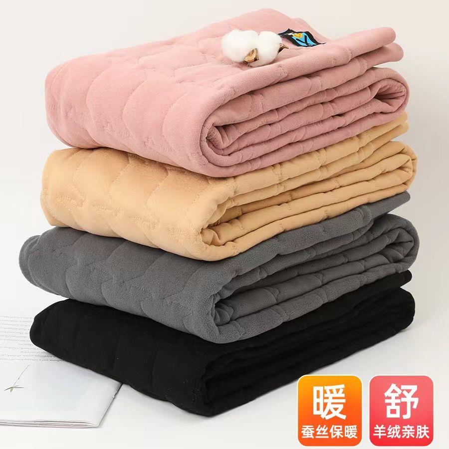 蚕丝棉裤女高腰显瘦内外穿冬季加厚加绒打底裤弹力大码保暖秋裤