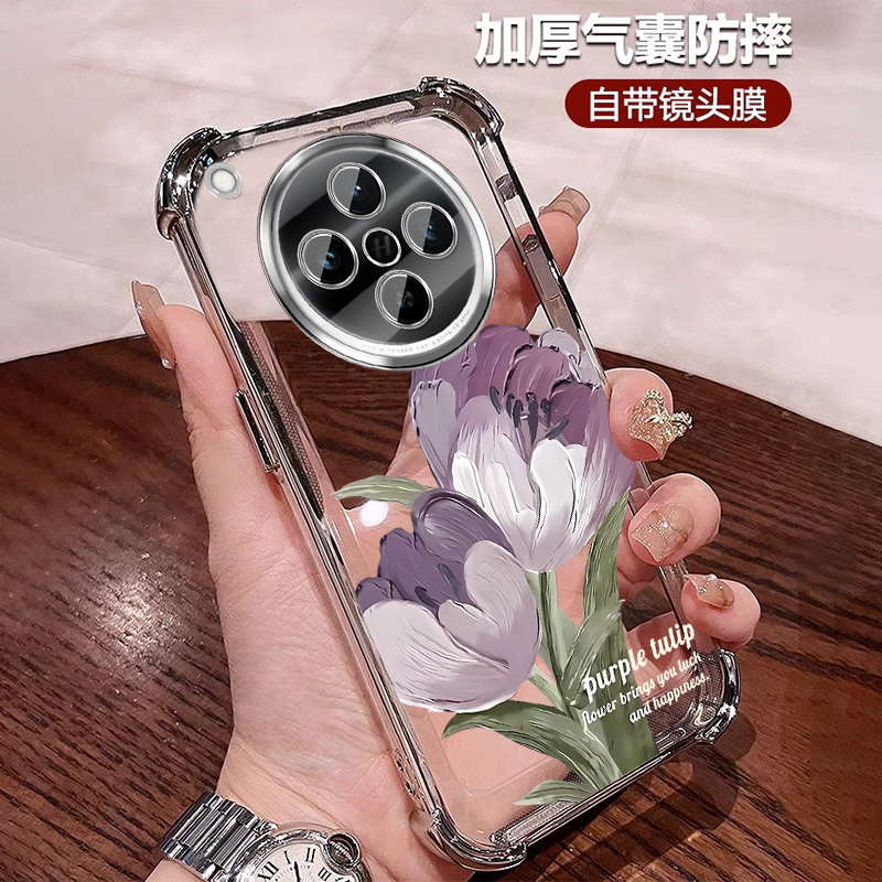 公主风适用oppofindx8手机壳四角防摔FindX8Pro全包带镜头膜ultra