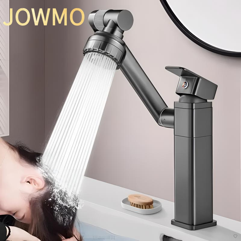 JOWMO全铜招财猫洗脸盆水龙头浴室卫生间洗手台洗漱台冷热水两用