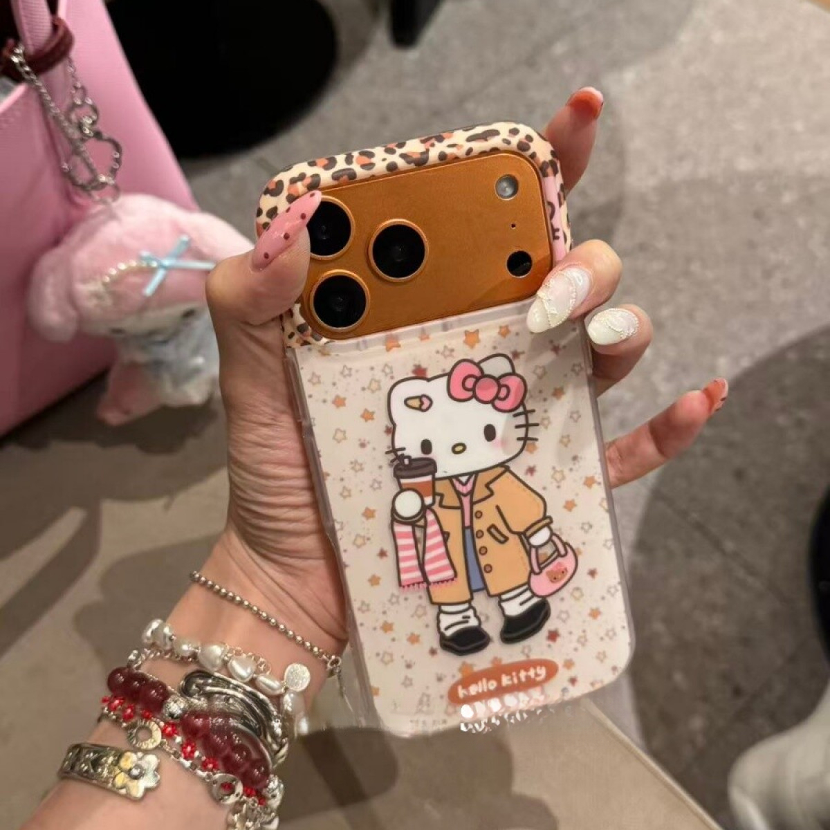 可爱秋冬风衣猫咪适用于苹果17pro/16promax手机壳15保护套1413