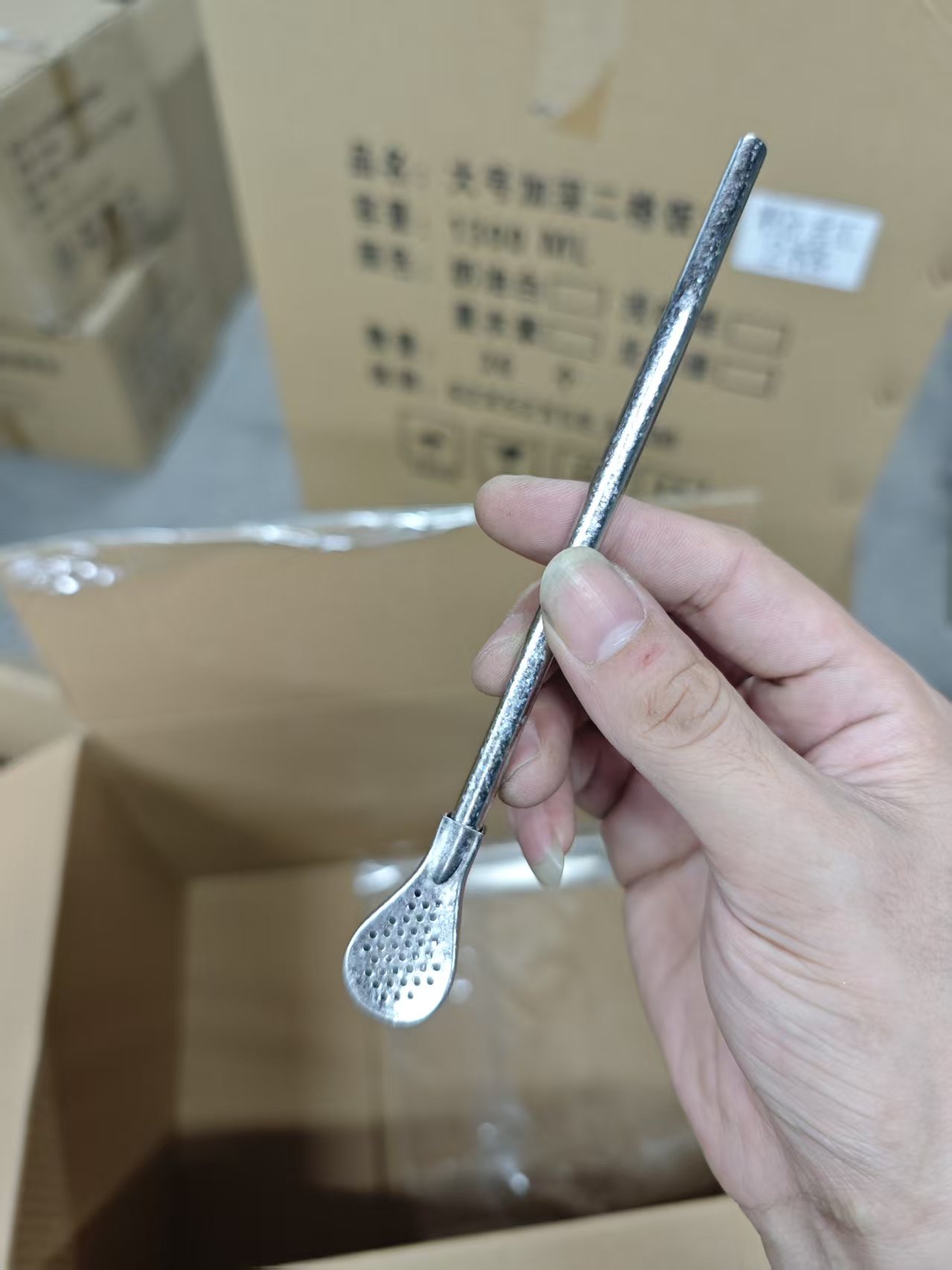 纯钛吸管大小居家户外随身带喝水饮料奶茶大带刷不锈钢钛合金勺子