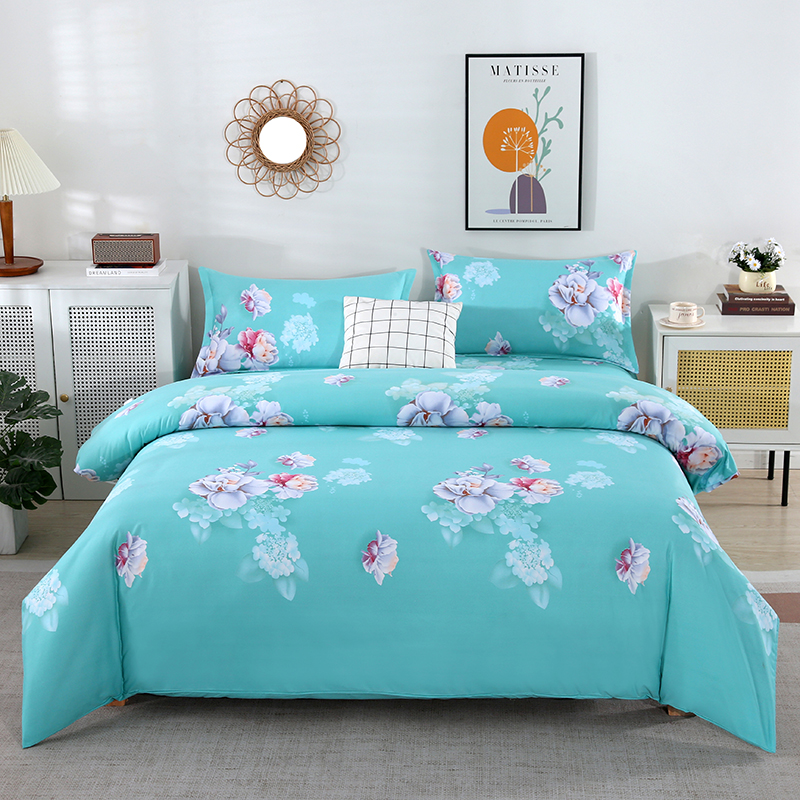 水洗棉被套亲肤磨毛不掉色不起球1.5米1.6米1.8米2米加大2.2米