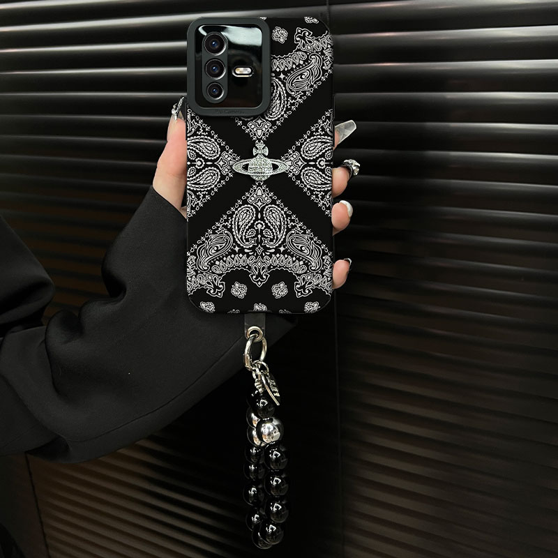 适用于【vivos12pro】2025复古花纹ins风小羊皮网红创意手机壳女款