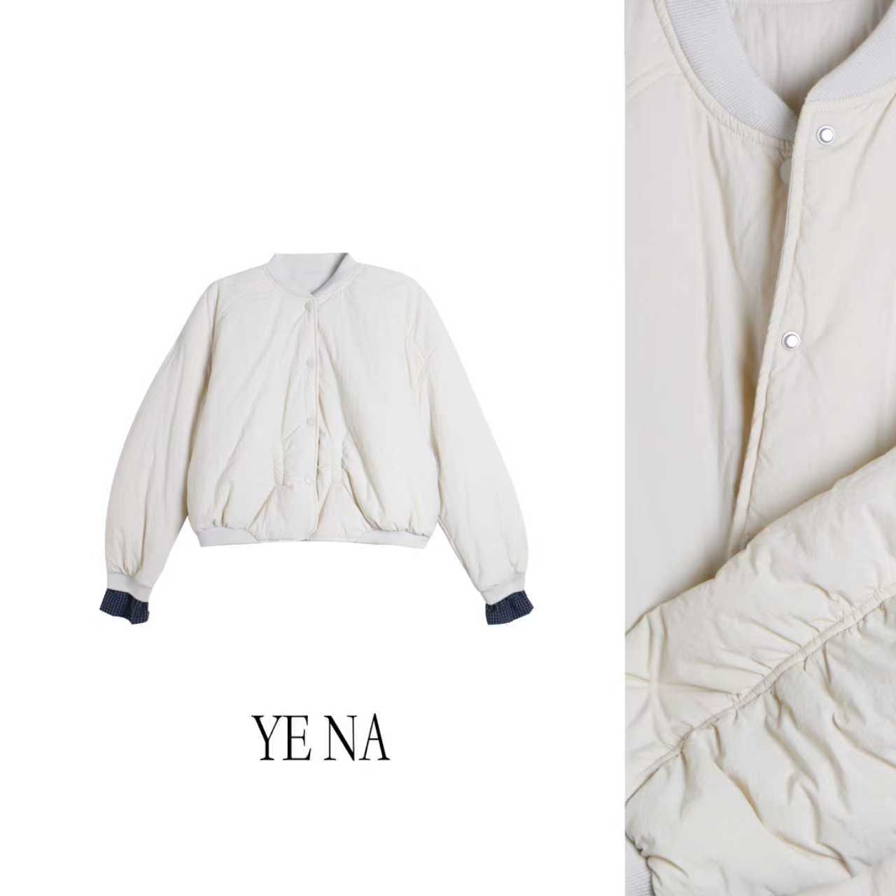 圆领棒球领加棉厚款保暖棉衣棉服短款复古简约棉外套SY752