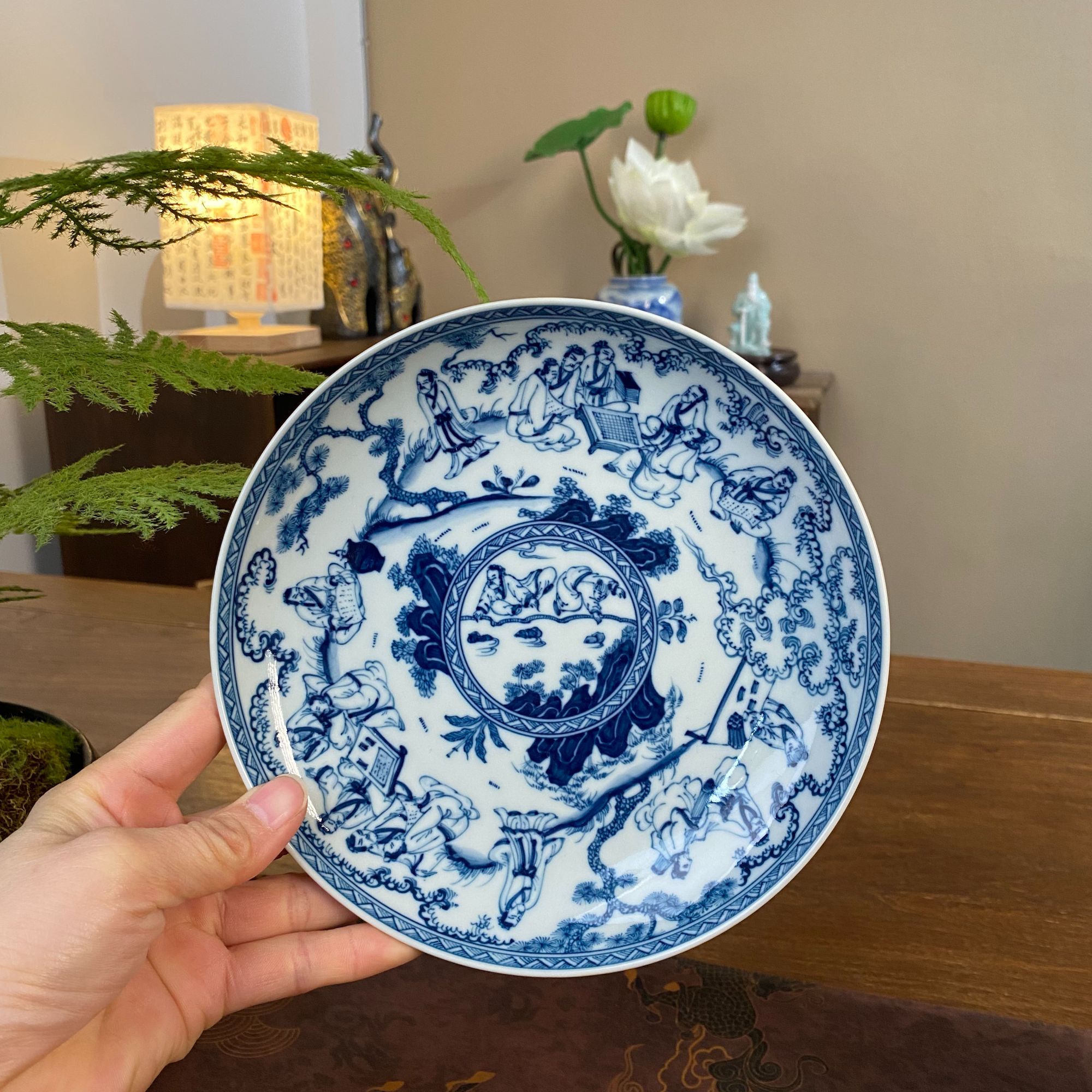 【记石柴窑】人物琴棋书画壶承 景德镇纯手工手绘茶器茶具