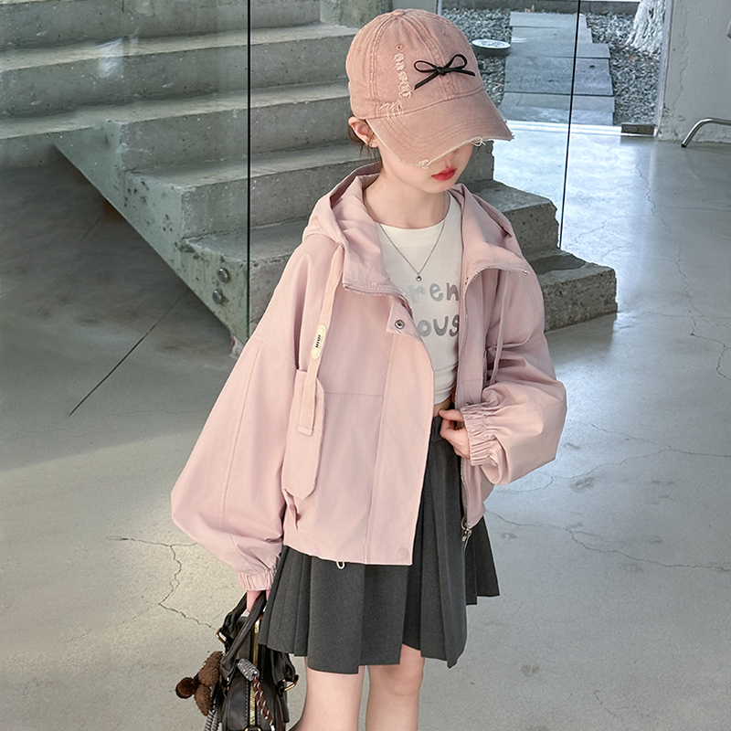 女童外套春秋洋气儿童棒球服春季韩版中大童女孩休闲百搭上衣春装