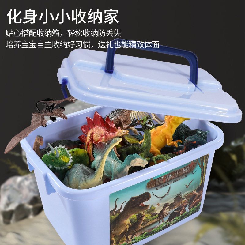 套装恐龙儿童女孩新款模型软胶翼蛋霸王龙动物玩具男孩仿恐龙世界