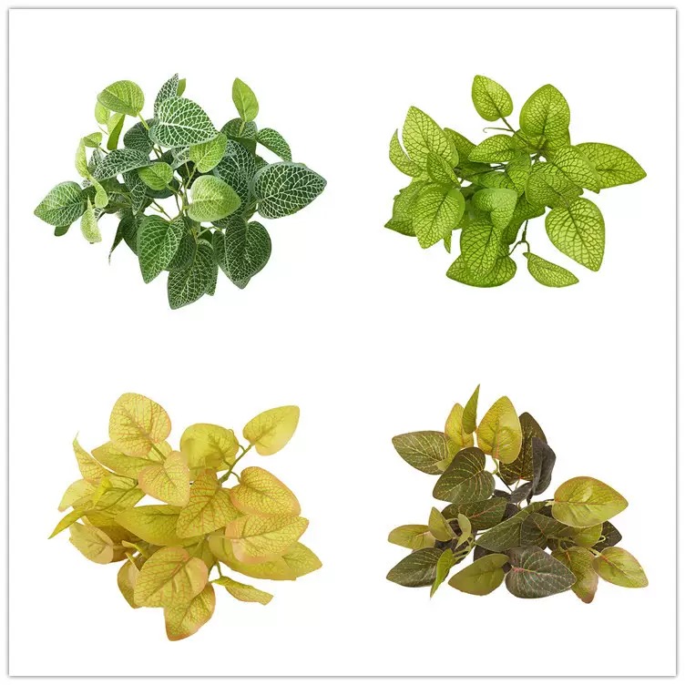 仿真网纹叶办公室桌面装饰可造景微景观室内清新绿植