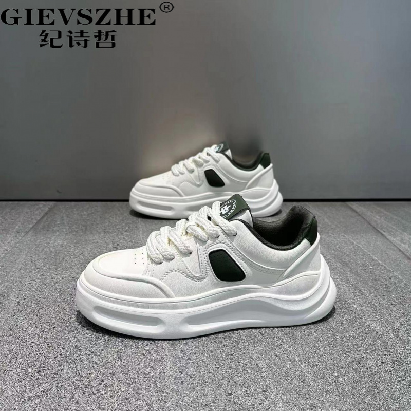纪诗哲鞋子男款潮流轻便厚底增高运动鞋冬季新款时尚休闲百搭板鞋