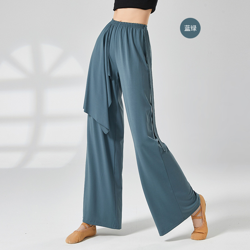 现代舞裤子舞蹈衣服中国舞四季阔腿裤新款飘逸基训服古典舞练功服