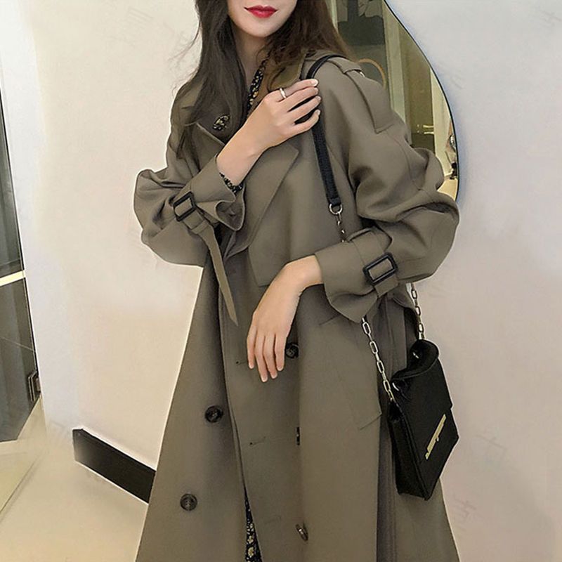 风衣外套女中长款秋季2025年新款韩版小个子高级感chic英伦风大衣