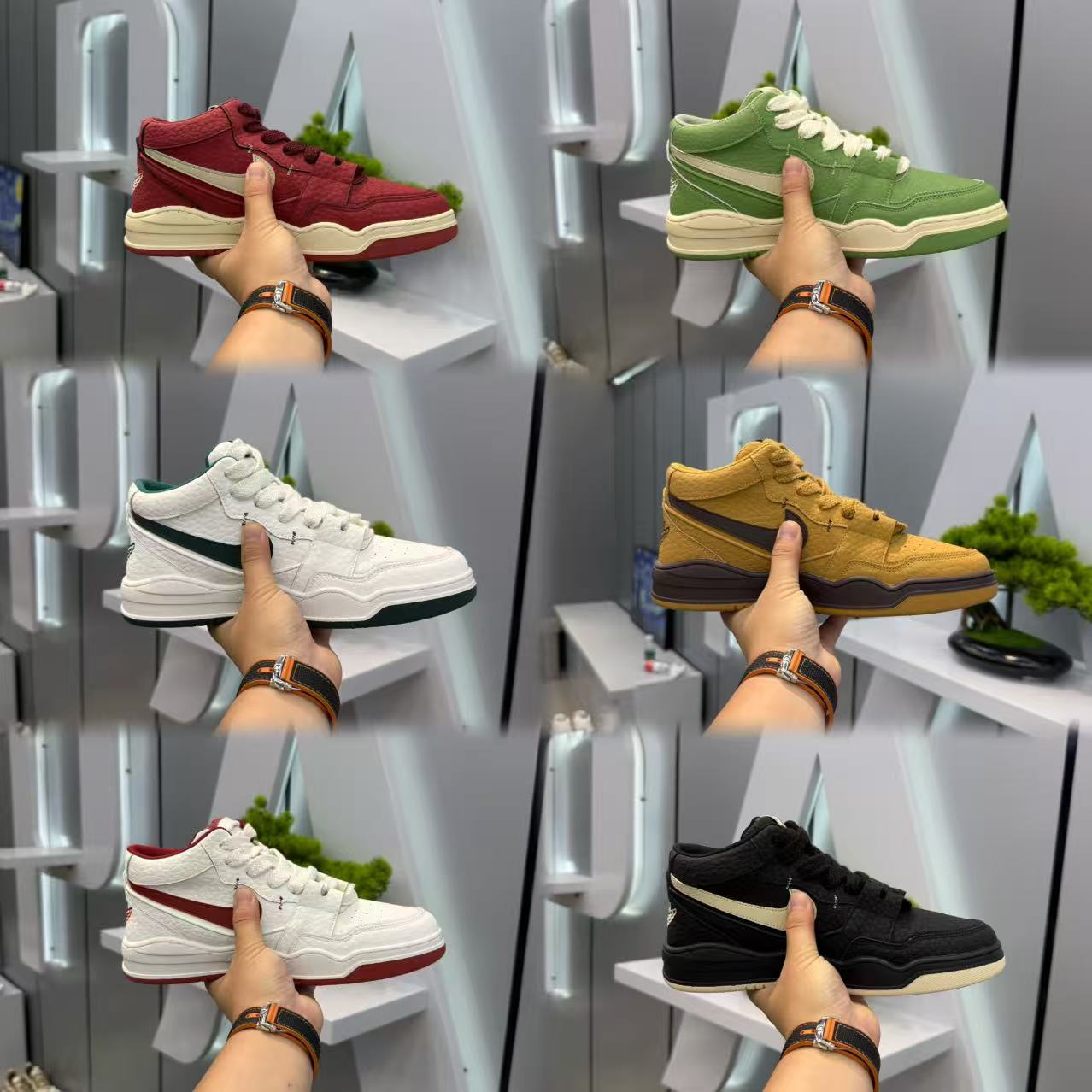 2025单棉新款高帮皮面舒适软底休闲鞋轻奢潮流帅气百搭系带运动鞋