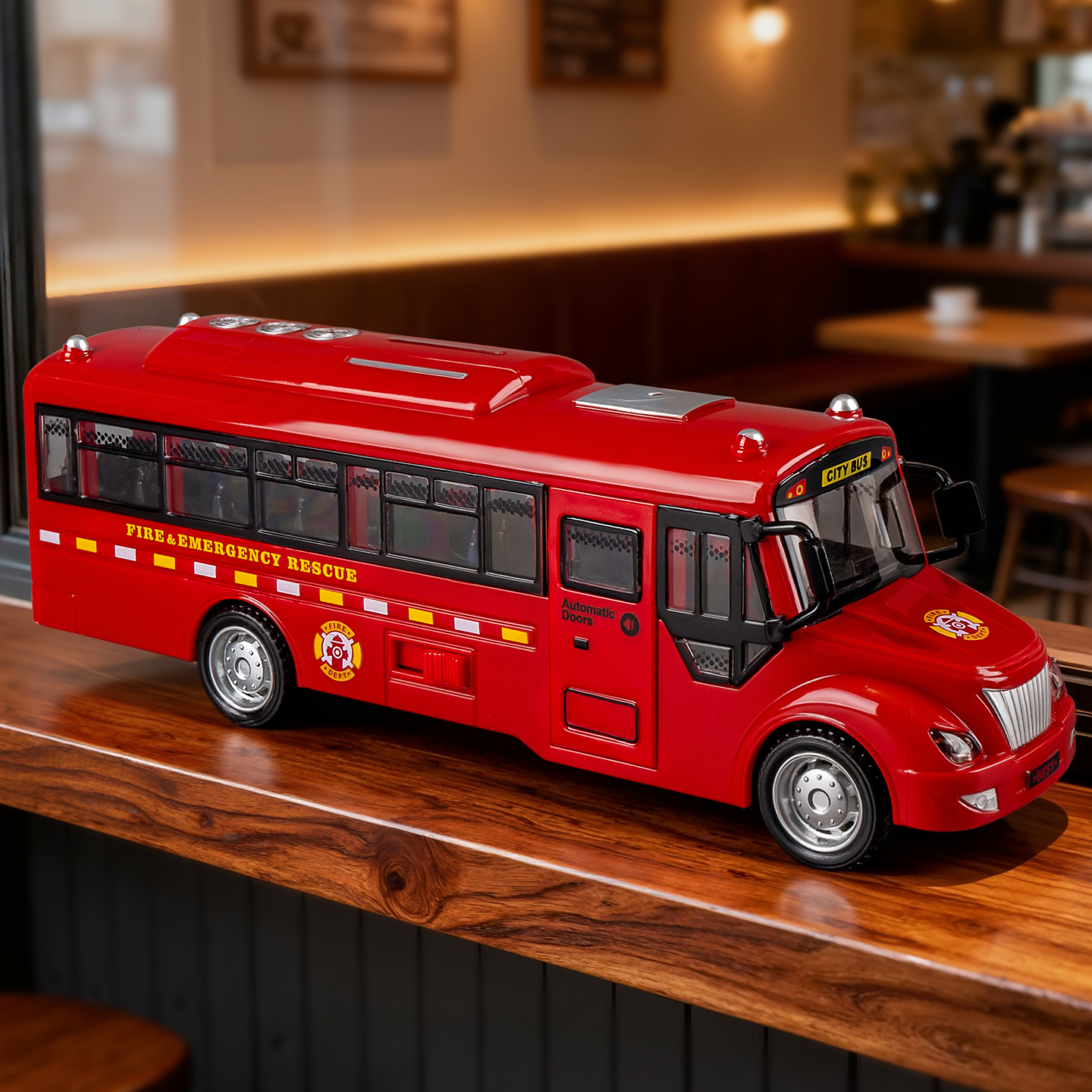 儿童大号巴士玩具校车公交车仿真宝宝警车模型男孩3到6岁2025新款