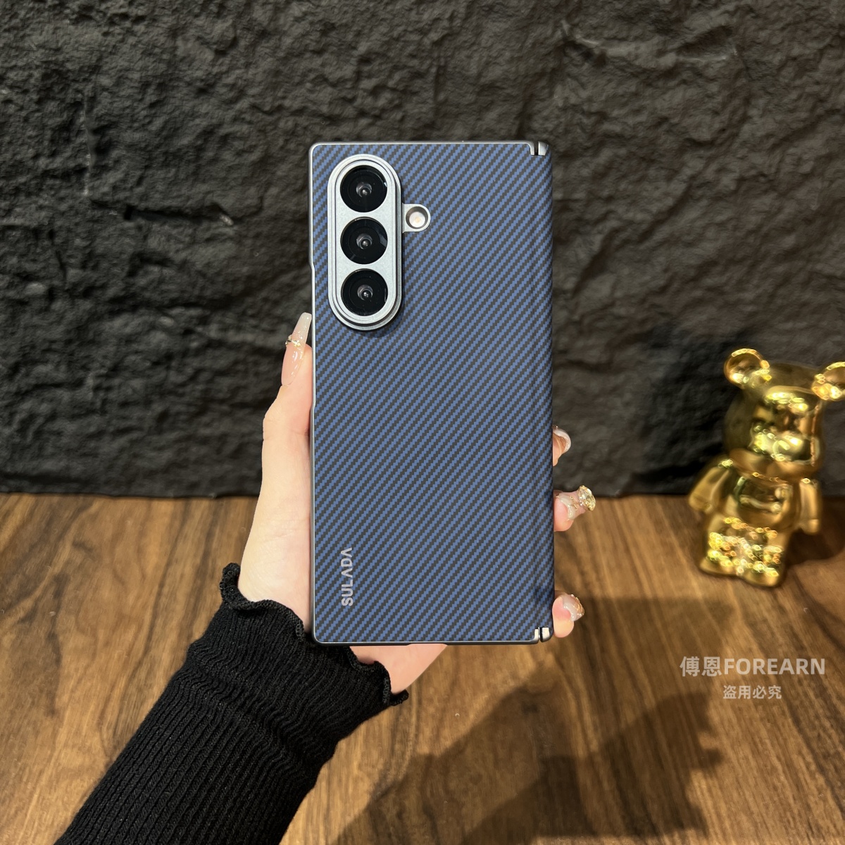 适用于三星ZFold7手机壳fold7折叠屏f7真皮中轴铰链磁吸保护套