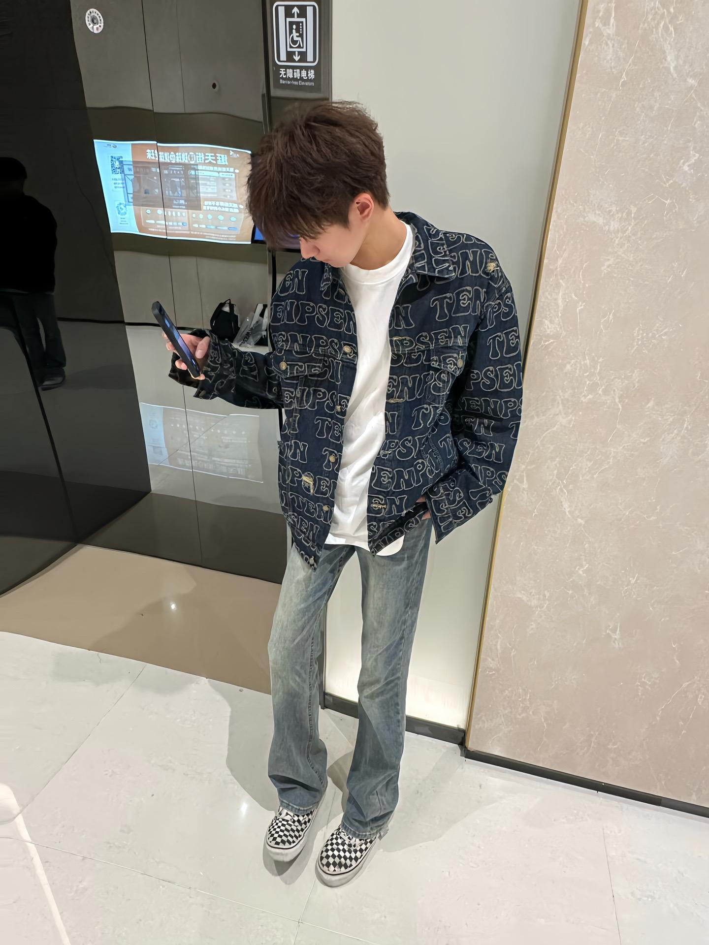 ZLAYCO做旧高街百搭直筒复古牛仔裤男女vibe风美式百搭微弹长裤