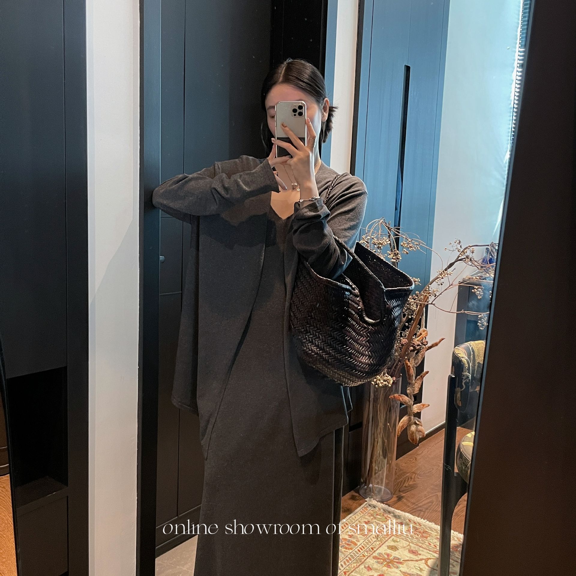 SMALLIU【开衫/】亚麻杂色点点针织开衫慵懒风出游服装女