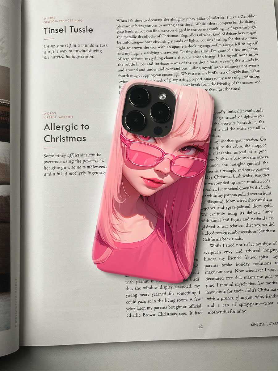 梦幻少女手机壳适用于苹果16promax小众个性简约ins艺术轻薄15/14