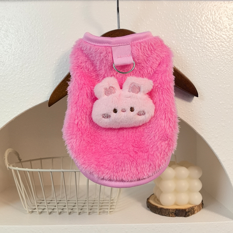 宠物小猫小狗秋冬保暖衣服幼犬幼猫泰迪比熊博美雪纳瑞可牵引背心