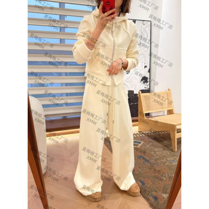 XMM【加绒加厚纸片人羊毛套装】时尚保暖潮流显瘦休闲运动冬季H9186