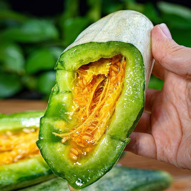 山东羊角蜜甜瓜新鲜水果当季脆甜蜜瓜香瓜时令羊角脆整箱包邮