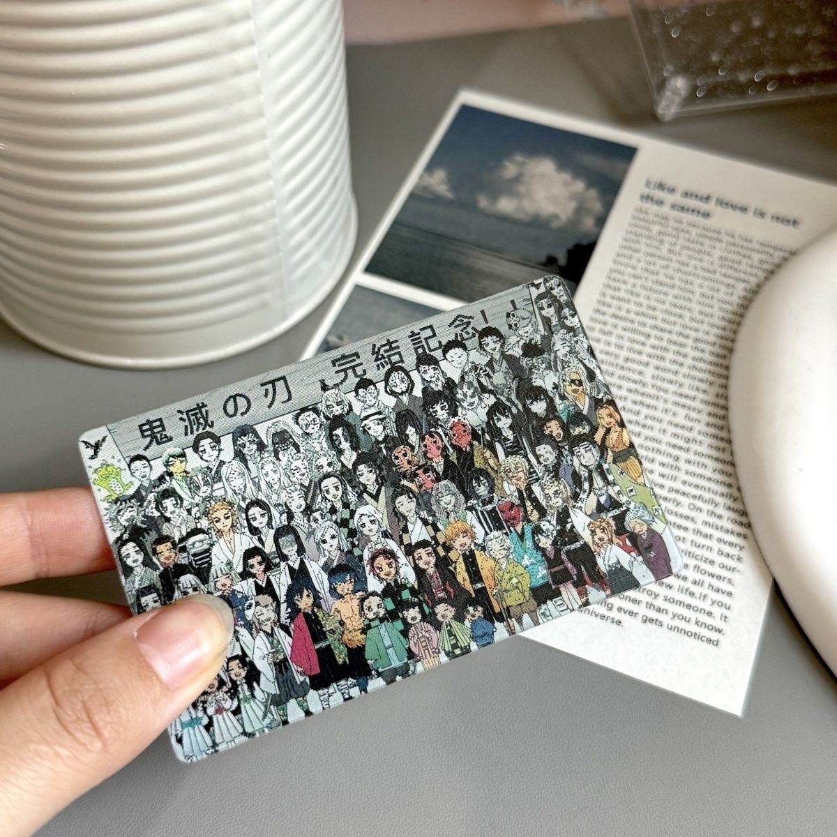 小红书同款鬼灭之刃全家福二变光栅画鬼灭之刃周边卡礼物收藏纪念