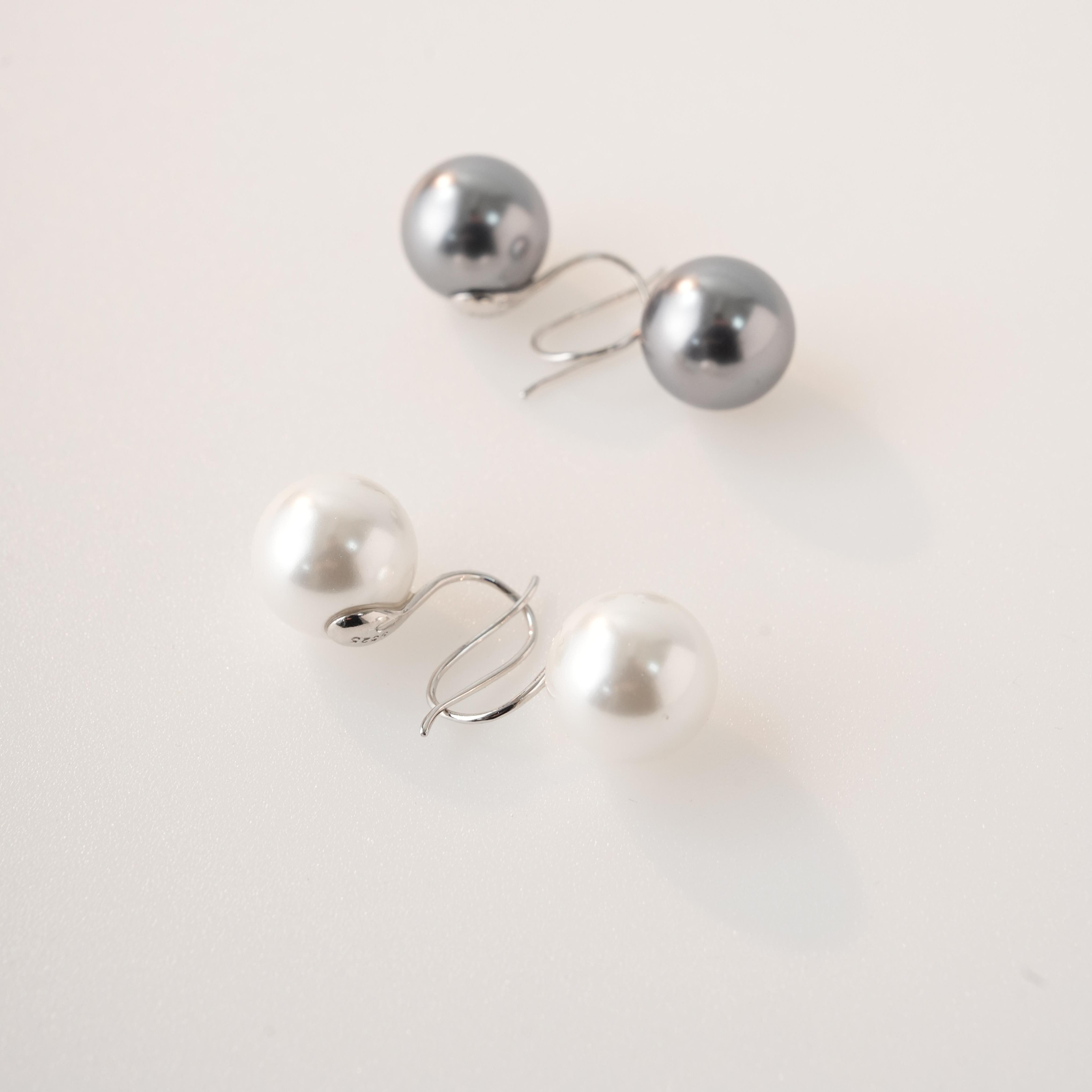 非金属仿珍珠耳饰 西子/【踏沙】14mm高跟鞋耳钉耳环耳饰/SSXY0002