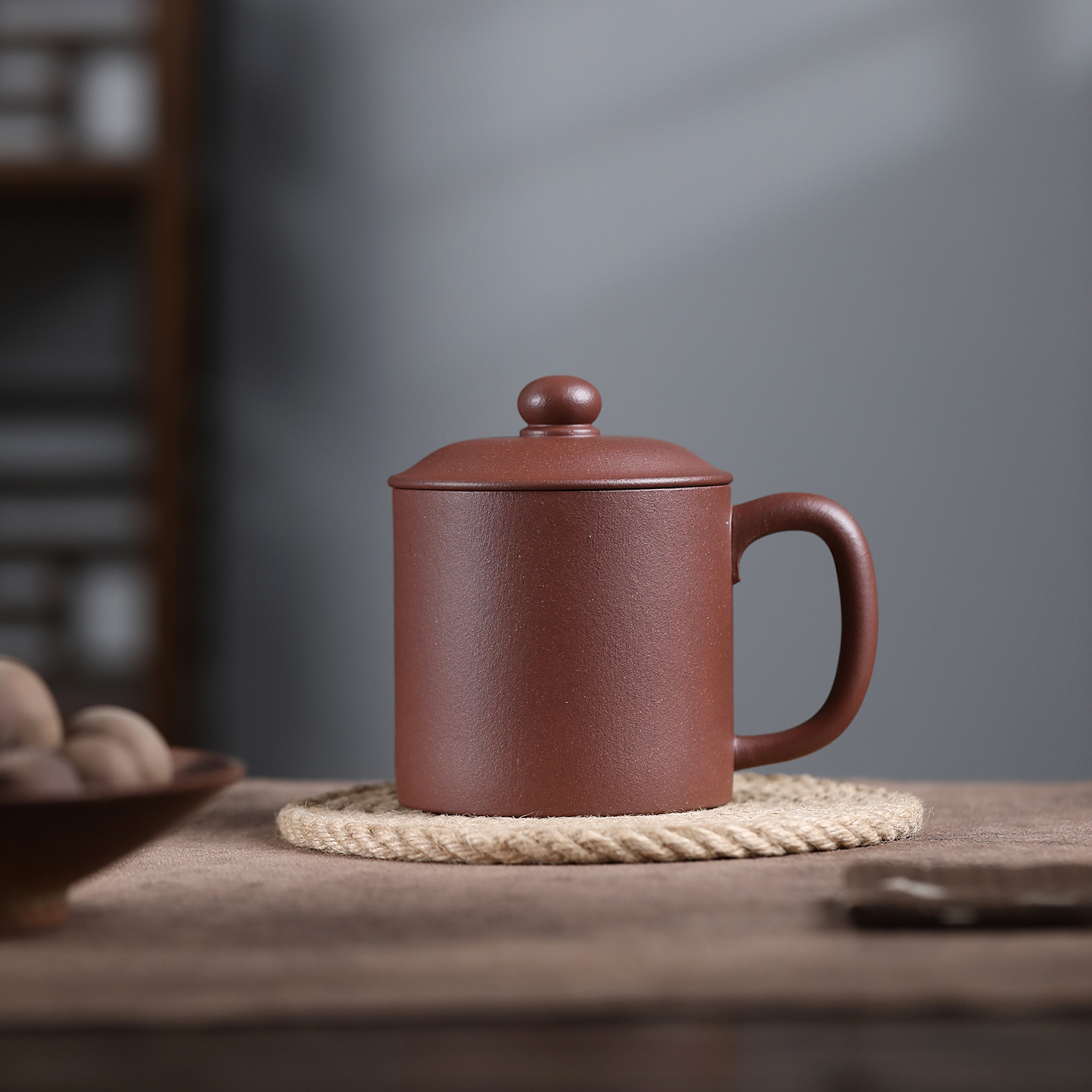 雪涓四号井底槽清老板杯宜兴原矿紫砂办公男女士盖杯