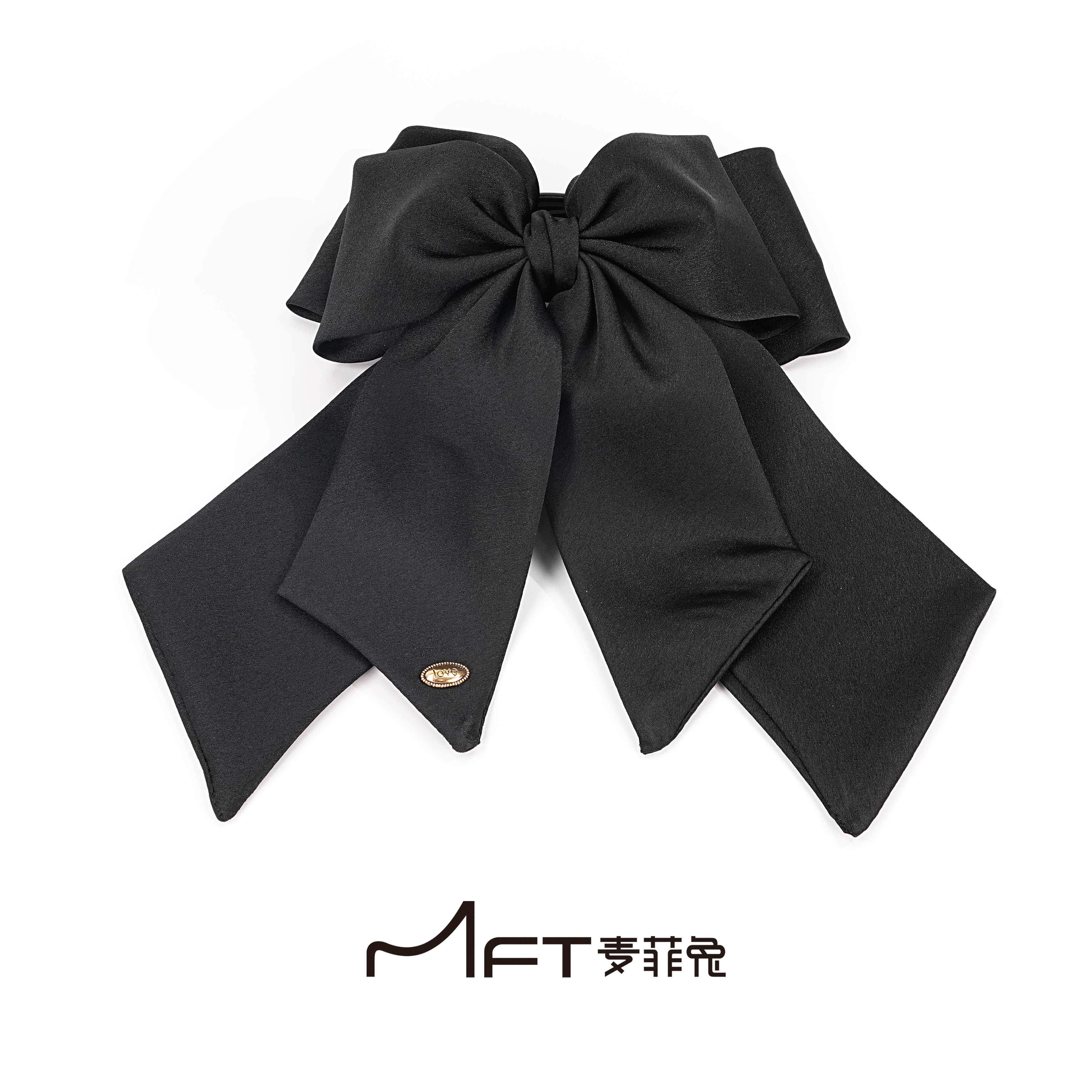 雾漫马尾夹法式欧美风抓夹日韩少女双层蝴蝶结气质时尚百搭发夹