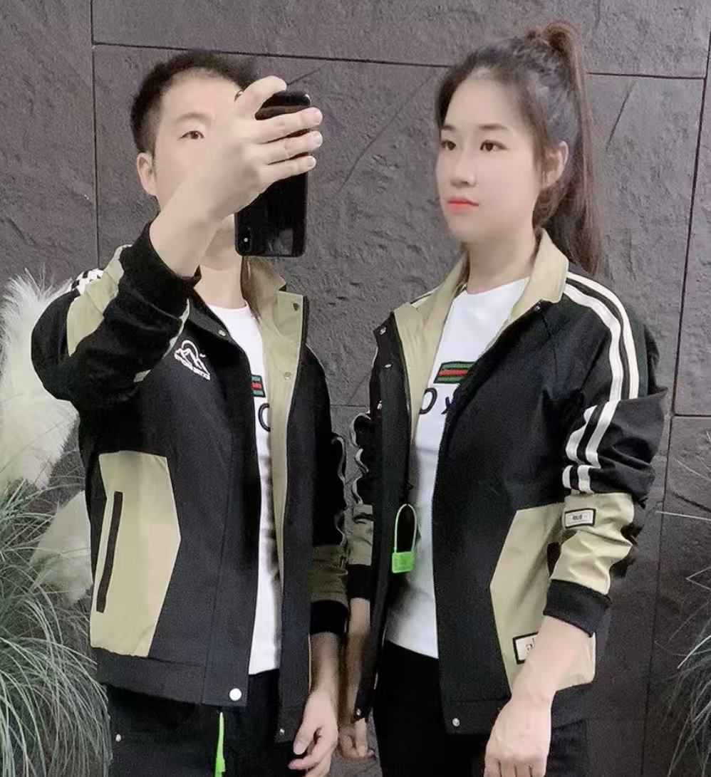 情侣同款外套春秋款立领295夹克潮流修身帅气潮港风个性时尚青春