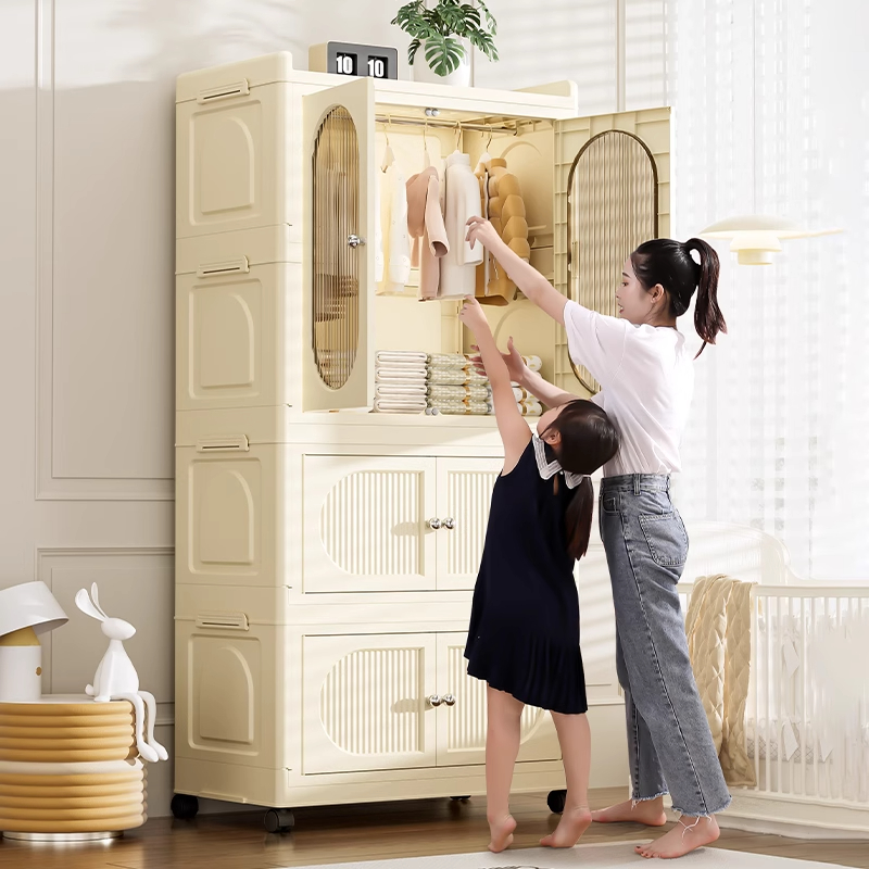 免安装宝宝衣柜加厚婴儿收纳柜家用零食整理箱衣服储物儿童小衣橱