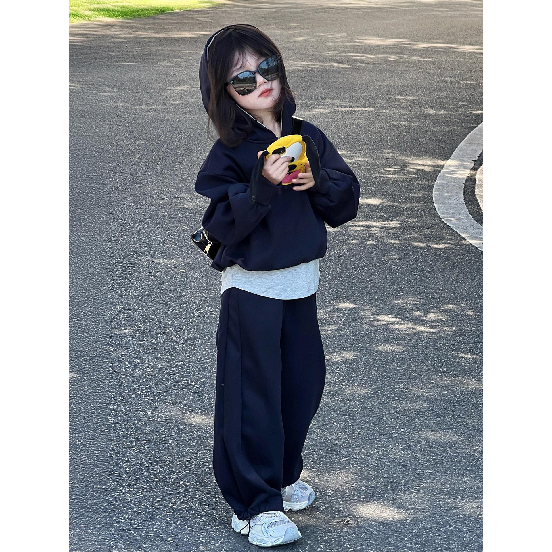 女童秋套装2025新款洋气儿童女孩运动秋装早秋穿搭卫衣休闲两件套