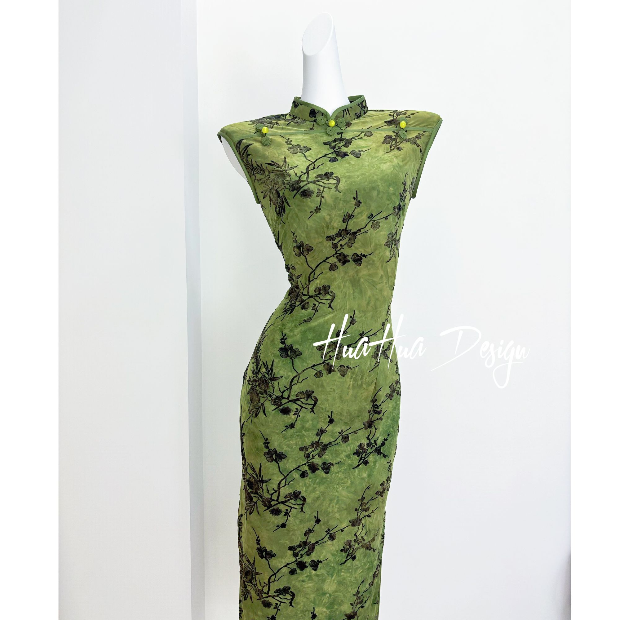 【池漾】中国风文艺复古无袖日常旗袍优雅立领显瘦修身衣长120