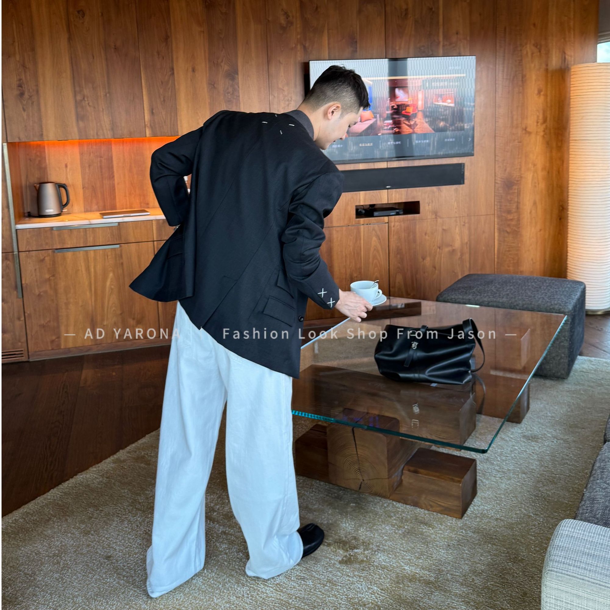 AD YARONA【梦巴黎】羊毛西服轻奢秋冬季轻熟男士西装外套